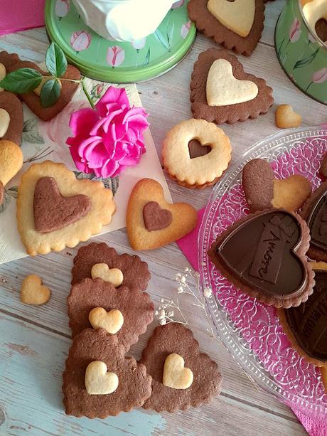 Galletas Corazón de chocolate