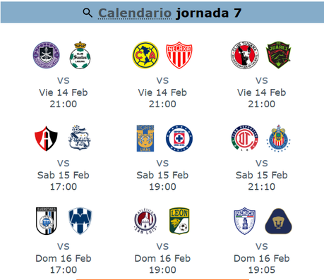 Previa de la jornada 6 del clausura 2025 del futbol mexicano