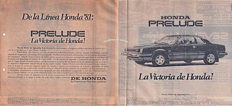 Honda Prelude del año 1981 comercializado en Argentina Honda Prelude del año 1981 comercializado en Argentina
