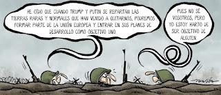 De las viñetas de humor de hoy sábado, 15 de febrero de 2025