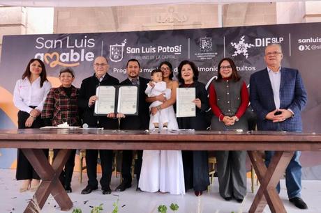 Da el Sí con la Familia: 190 parejas formalizan su unión civil en San Luis Potosí