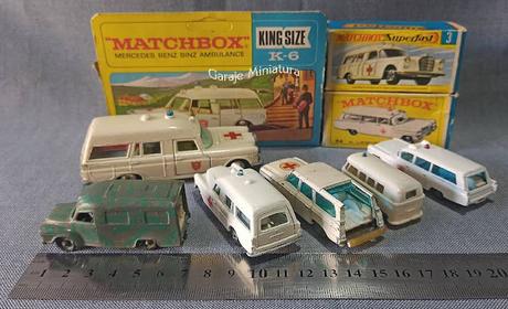 Ambulancias a escala de las marcas Husky, Matchbox y Wiking Ambulancias a escala de las marcas Husky, Matchbox y Wiking