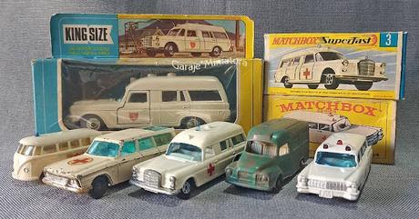 Ambulancias a escala de las marcas Husky, Matchbox y Wiking Ambulancias a escala de las marcas Husky, Matchbox y Wiking