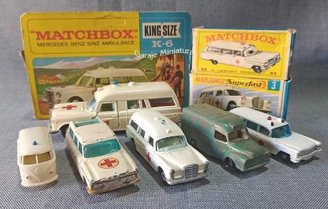 Ambulancias a escala de las marcas Husky, Matchbox y Wiking Ambulancias a escala de las marcas Husky, Matchbox y Wiking