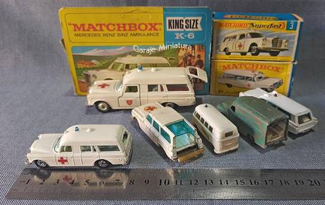 Ambulancias a escala de las marcas Husky, Matchbox y Wiking Ambulancias a escala de las marcas Husky, Matchbox y Wiking