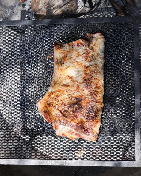 matambre sobre la parrilla