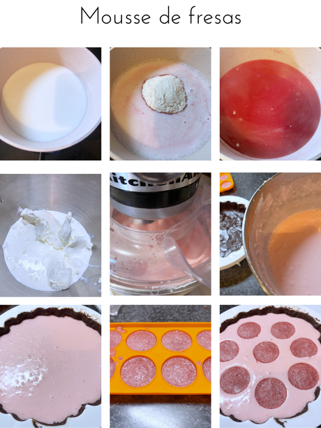 Pastel de fresas y chocolate para San Valentín Pastel de fresas y chocolate para San Valentín