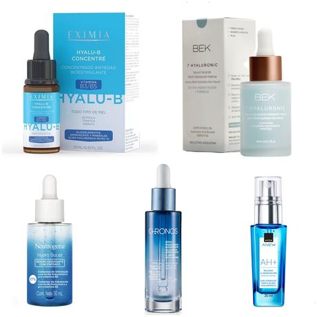 Eximia Hyalu B Neutrogena L’Oréal natura BEK Avon