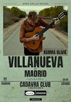 Concierto de Villanueva y Karma Olivié en Sala Cadavra