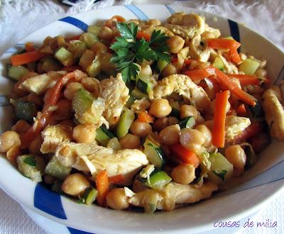 Garbanzos salteados