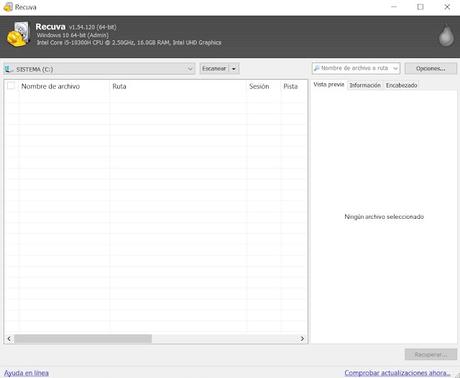 Recuva 2025 para  windows, recupera los datos eliminados de tu equipo de manera sencilla