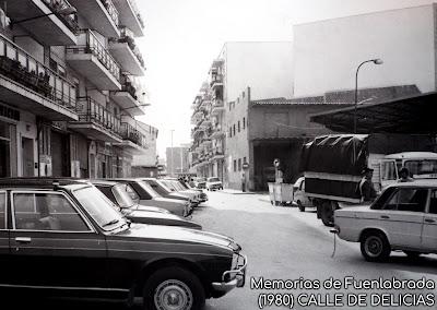Calle de Delicias en 1980