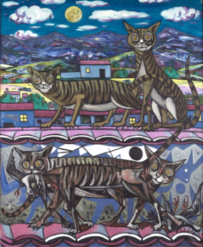 Saltando están los gatos por los versos. Poemas.