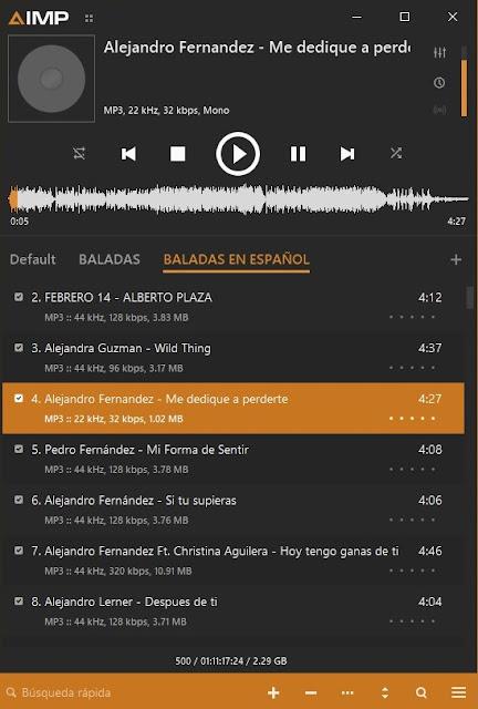 Aimp para windows, reproduce tus audios fácilmente con esta estupenda herramienta