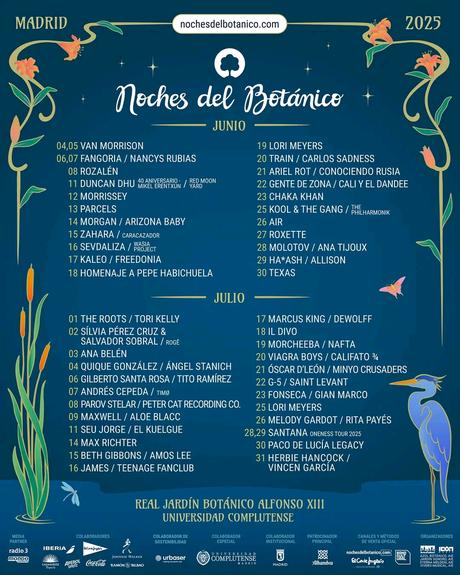 NOCHES DEL BOTÁNICO 2025: CARTEL COMPLETO