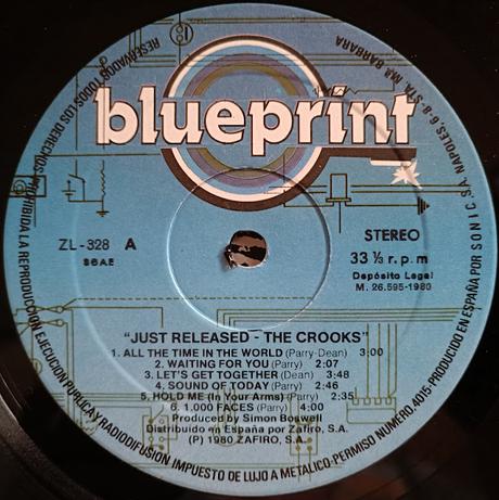 The Crooks -Just Released -Lp 1980 The Crooks -Just Released -Lp 1980