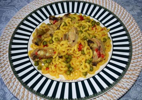 Fideuá de churrasquitos Fideuá de churrasquitos