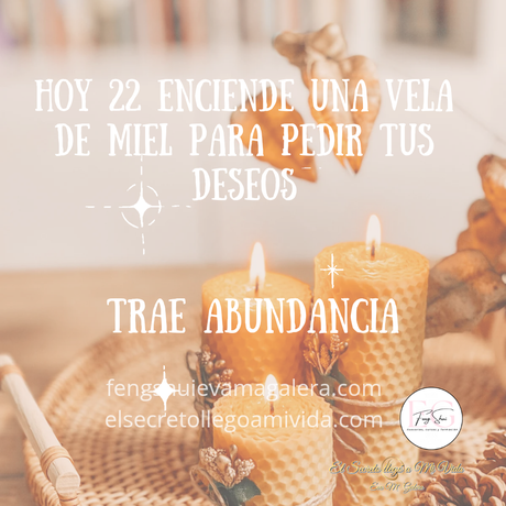 ☀️Ritual Abundancia Vela de Miel, Canela y Azúcar☀️Hoy 22
