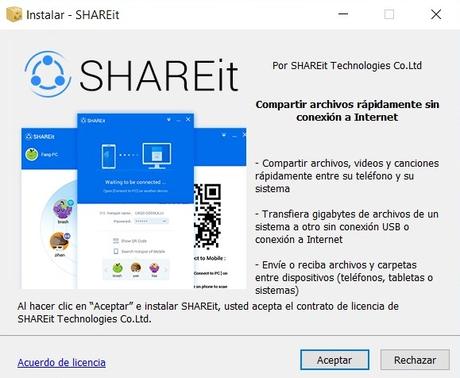 SHAREit para windows, transfiere y comparte tus archivos a una velocidad increíble