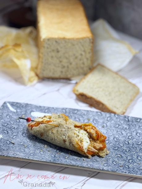Enrollado salado con Banana bread sin gluten en air fryer Enrollado salado con Banana bread sin gluten en air fryer