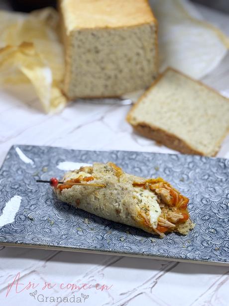 Enrollado salado con Banana bread sin gluten en air fryer Enrollado salado con Banana bread sin gluten en air fryer