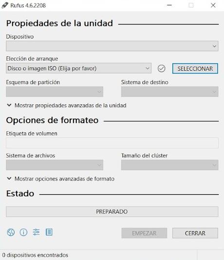 Rufus para windows, crea fácilmente unidades USB arrancables