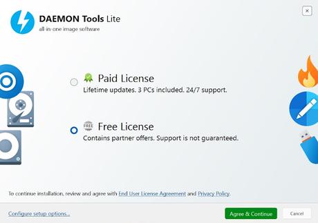 Daemon Tools Lite para windows, crea unidades virtuales y monta imágenes de disco de un modo sencillo