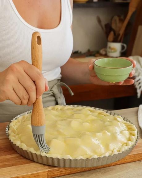 pincelar tarta con huevo batido