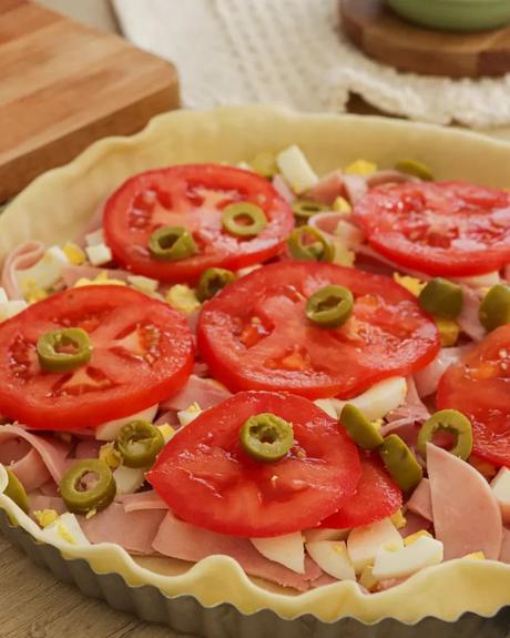 relleno de tarta de jamon y queso