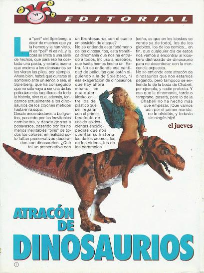 La fiebre jurásica vista por 'El Jueves' (I)