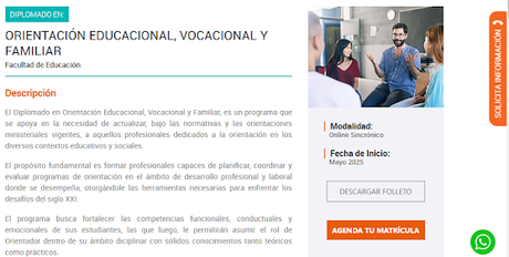 ¿Dónde puedo estudiar Orientación Educacional y Vocacional en Chile en el 2025?