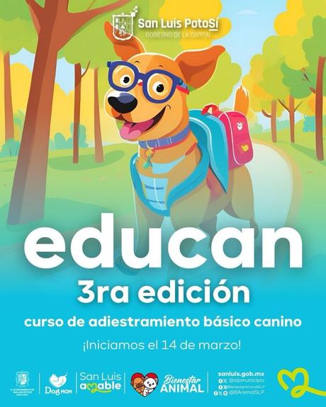 Curso gratuito «EduCAN» impulsa la tenencia responsable de mascotas en San Luis Potosí