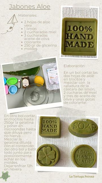 RECETA JABONES ALOE