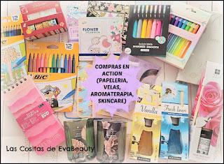 Compras en ACTION de papelería, velas, aromaterapia y skincare Compras haul low cost ACTION tienda papeleria bonita velas aromaterapia ambientadores mikado skincare belleza beautyblogger blog de belleza face mask mascarilla facial nuevo post new post microinfluencer blogger