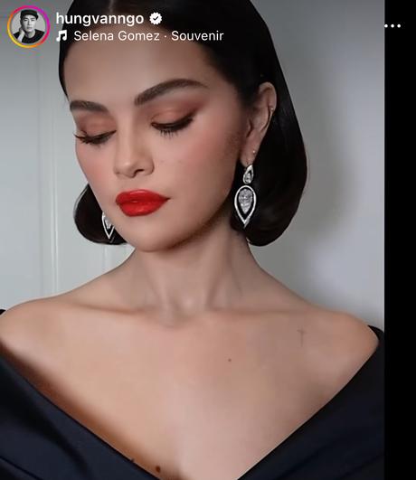 Selena Gomez maquillaje sag awards 2025 iluminador maquilladora makeup tip de maquillaje Selena Gomez maquillaje sag awards 2025 iluminador maquilladora makeup tip de maquillaje
