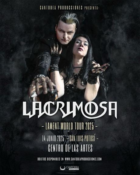 Lacrimosa regresa a San Luis Potosí con su Lament World Tour 2025
