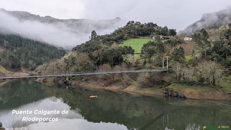 El DESFILADERO DE BUSTELÍN PR-AS 27 - IBIAS Puente Colgante de Riodeporcos, en Ibias