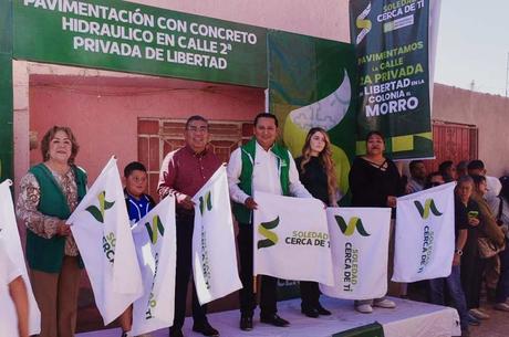 Obra de pavimentación impulsa el desarrollo en la colonia El Morro