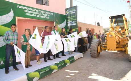 Obra de pavimentación impulsa el desarrollo en la colonia El Morro