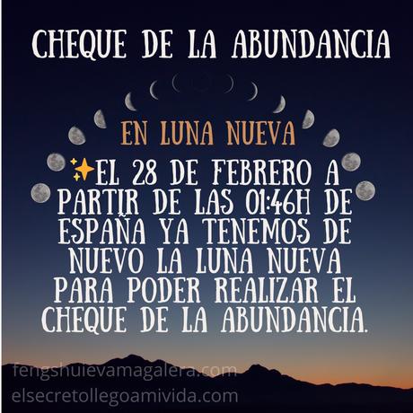 Cheque de la Abundancia 28 de febrero