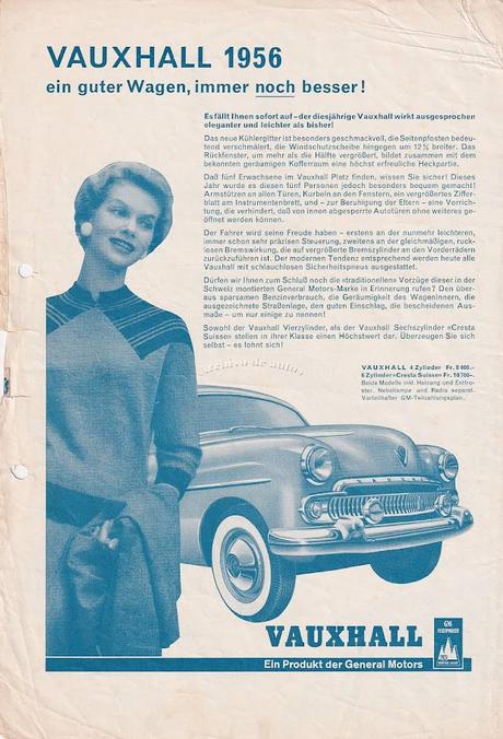 Vauxhall Cresta Suisse armado en Suiza en el año 1956 Vauxhall Cresta Suisse armado en Suiza en el año 1956
