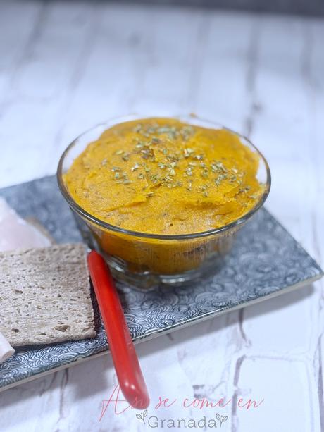 Paté de boniato asado con hierbas aromáticas