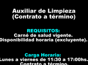 Auxiliar Limpieza(Contrato término)