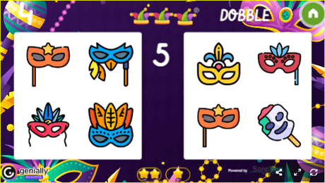 Juegos interactivos de Carnaval. Caretas y fichas Juegos interactivos de Carnaval. Caretas y fichas