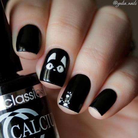Uñas nail art ideas blanco y negro uñas cortas largas diseños fáciles