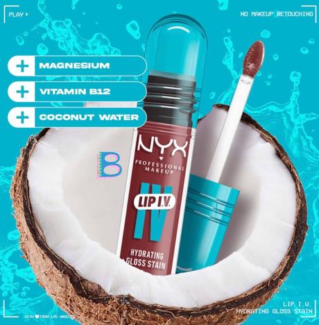 NYX Lip I.V. Tinte Labial Hidratante Efecto Gloss