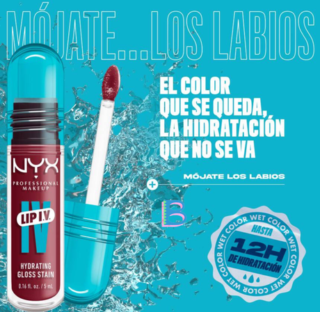 NYX Lip I.V. Tinte Labial Hidratante Efecto Gloss