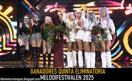 SAGA LUDVIGSSON Y SCARLET GANAN LA QUINTA ELIMINATORIA DEL MELODIFESTIVALEN 2025