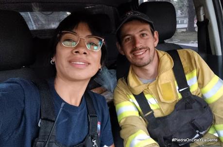 Bomberos Voluntarios de Piedra del Águila en acción en el Parque Nacional Lanín Bomberos Voluntarios de Piedra del Águila en acción en el Parque Nacional Lanín