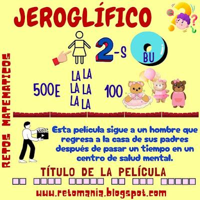 JEROGLÍFICOS Desafío matemático, Acertijos, Acertijos Visuales, Retos mentales, Retos Virales, Reto matemático, Problema matemático, Jeroglífico, Jeroglíficos Escolares